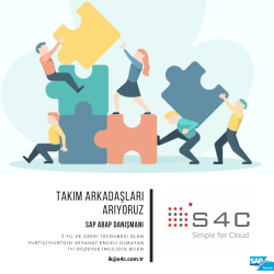 ABAP.Büyüyen ekibimize katılacak yeni takım arkadaşları arıyoruz.